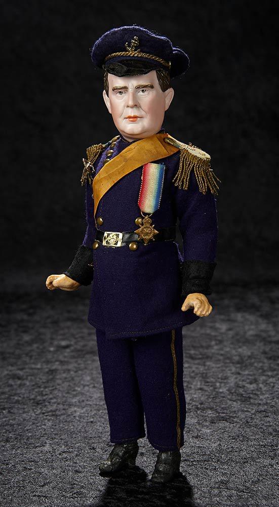 German Bisque Portrait of President McKinley, American Hero Series, Dressel, Costume 1700/2300