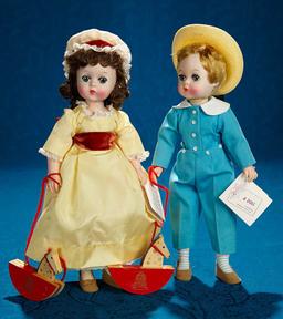 12" "Katie" and "Tommy", Lissy Models, Alexander, FAO Schwartz centennial, mint boxes. $600/900