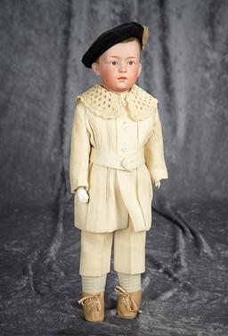 16" German bisque pouting character by Gebruder Heubach as Little Lord Fauntleroy. $300/500