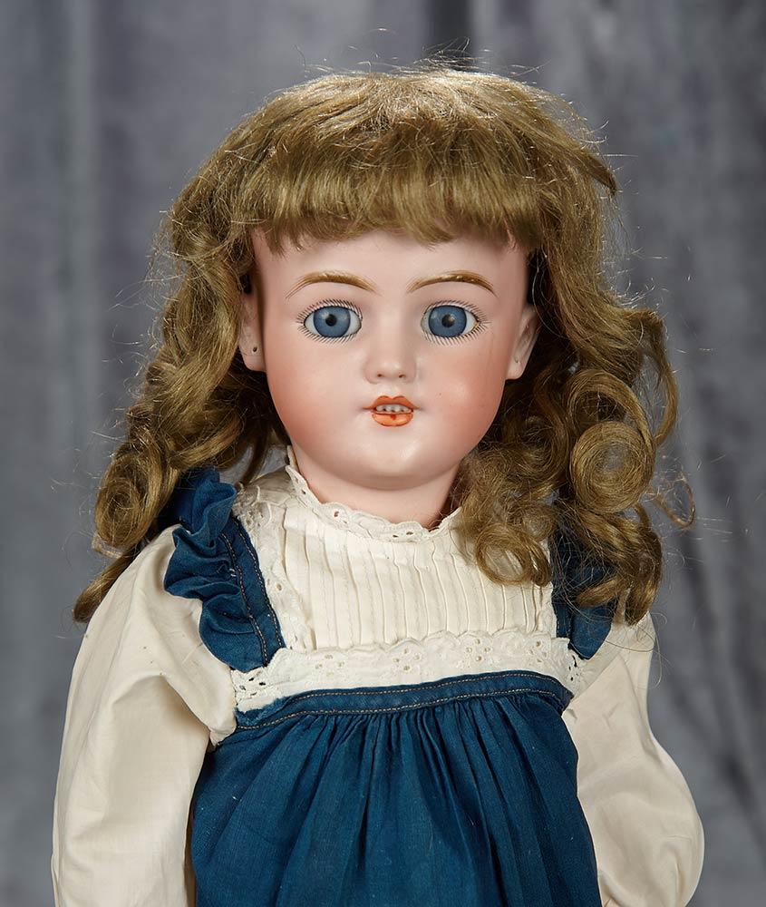 16" German bisque child, 1249 Santa, Simon and Halbig, original wig, body, body finish. $500/700