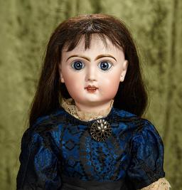 21" French bisque Bebe Jumeau, size 9, beautiful paperweight eyes. $1100/1500