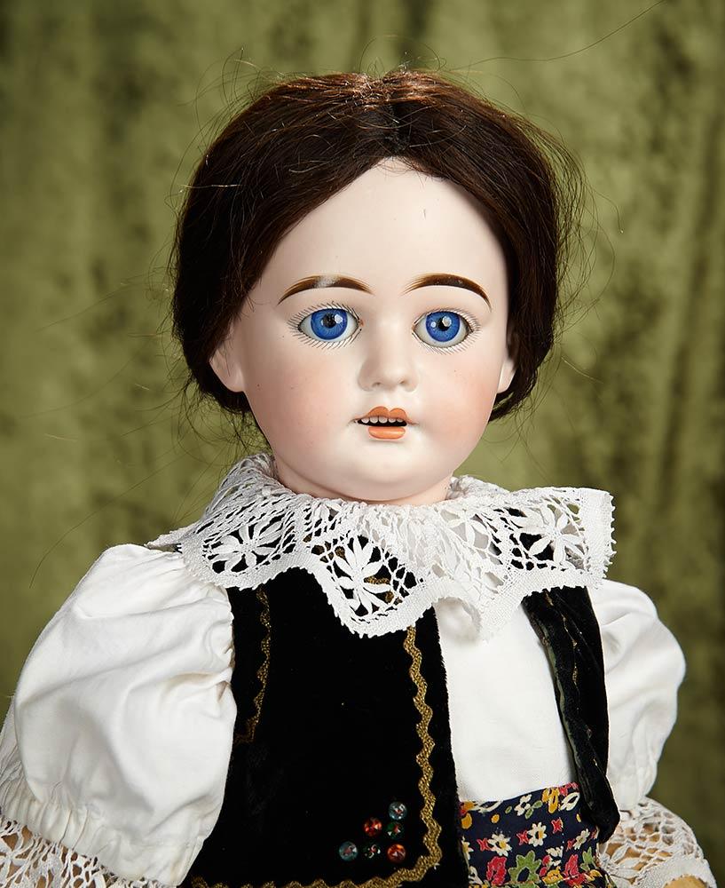 26" German bisque doll, 1894, by Marseille for the French market. $400/500