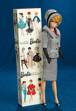 Blonde Bubble-Cut Barbie, 1962, in "Career Girl" Ensemble. $300/500