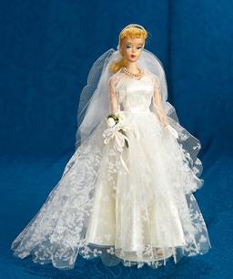 Blonde Ponytail Barbie, #5, in "Wedding Day" Ensemble. $300/400
