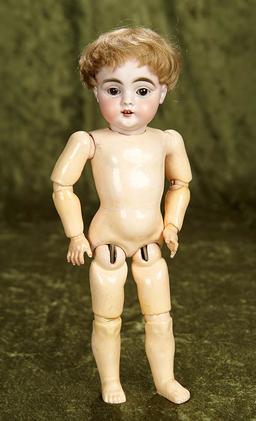 11" German bisque character, 143, by Kestner, original signed near mint body. $400/500