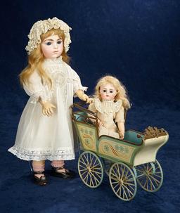 German Painted Tin Doll Carriage by Maerklin 1200/1600