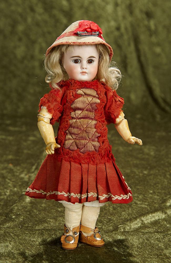 10" Petite German Bisque Child, Model 224, with Closed Mouth by Bahr and Proschild. $900/1200