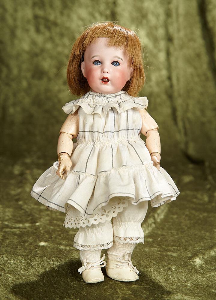 12" French bisque character, model 251, by SFBJ original toddler body, mohair lashes. $900/1100