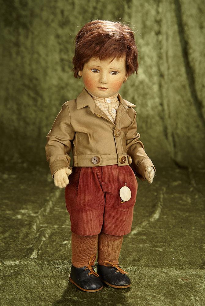 17" American felt character "Jesse" by R. John Wright with original labels, costume. $500/700