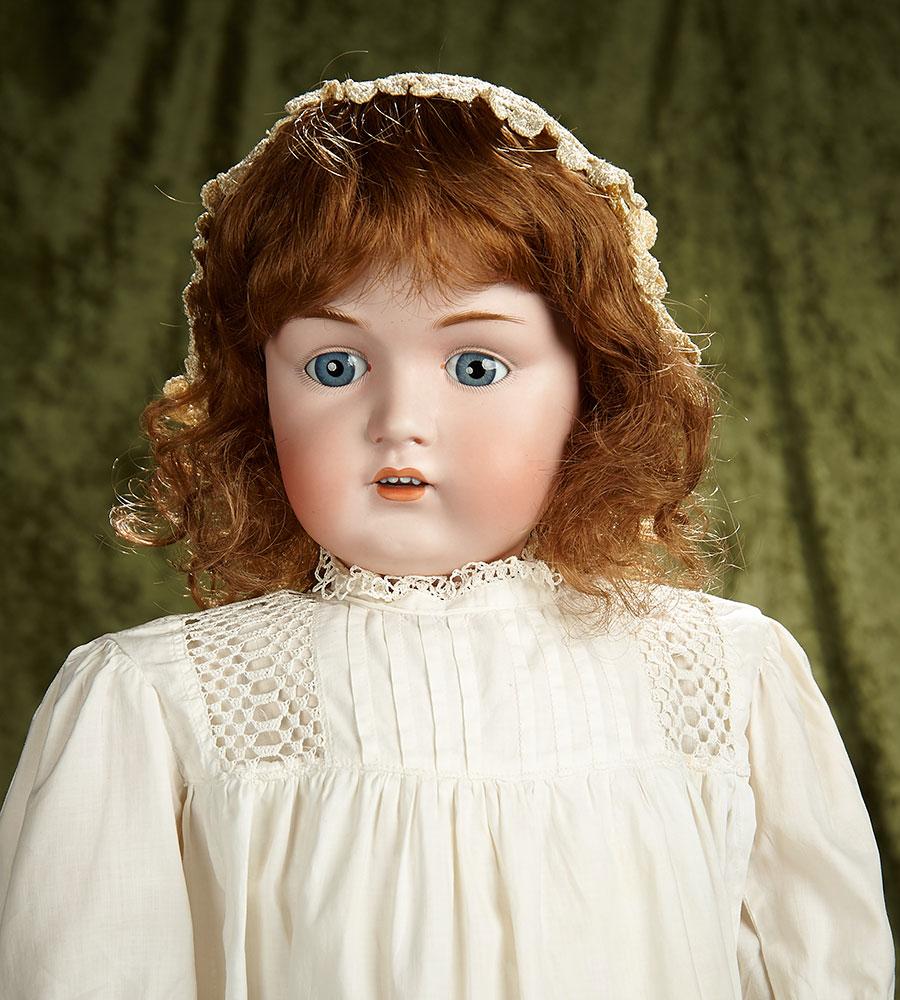 31" Rare German bisque child, model 214, by Kestner with original signed Excelsior body. $800/1000