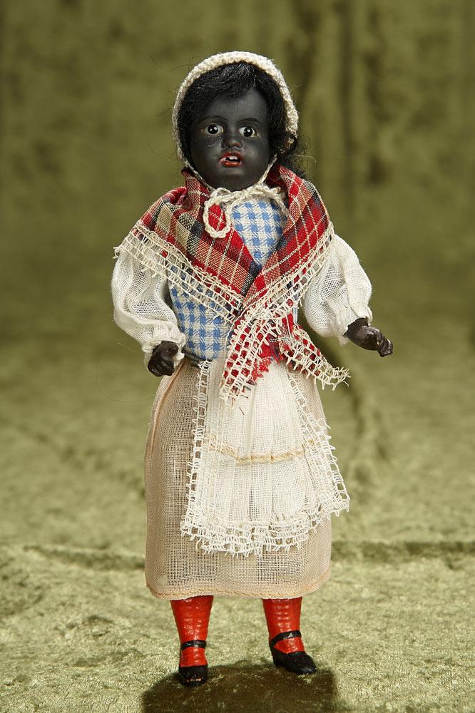 8" All-Original German black-complexioned child, 34.16, by Gebruder Kuhnlenz. $400/500