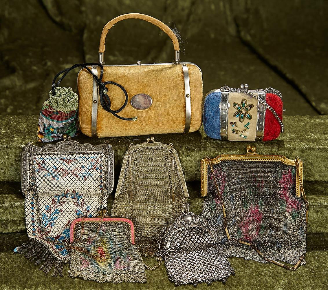 Collection of eight vintage beaded, mesh or velvet purses. $400/600