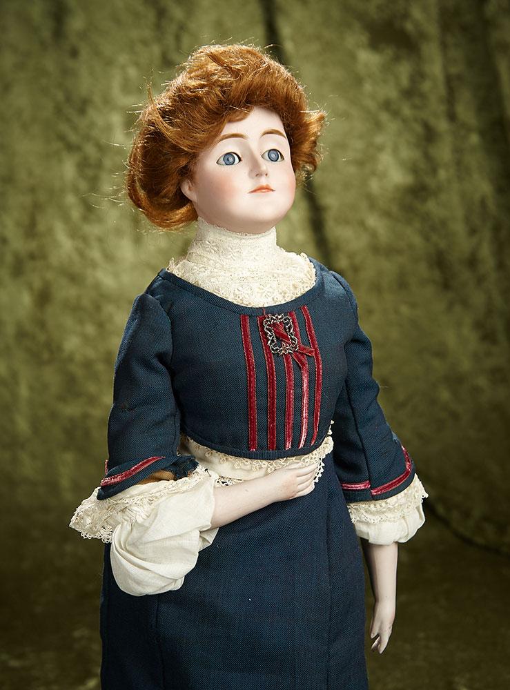 20" German bisque "Gibson Girl", model 172, by Kestner with original body. $1200/1400