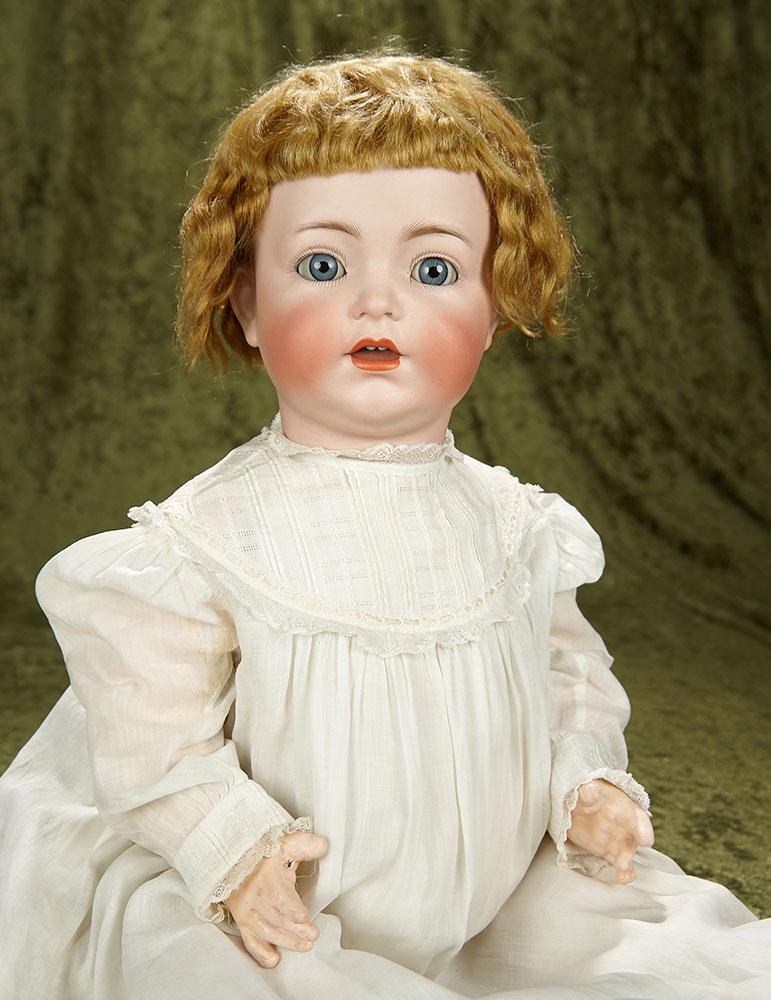 24" Beautiful German bisque character, 1294, by Simon and Halbig with original wig. $500/700