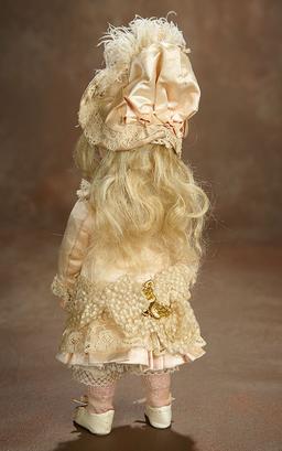 Outstanding French Bisque Bebe E.J. by Jumeau, Size 2, with Original Dress and Bonnet 4500/6500