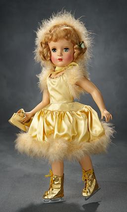 Blonde "Babs Skating" in Yellow Costume, Original Box, 1951 600/800