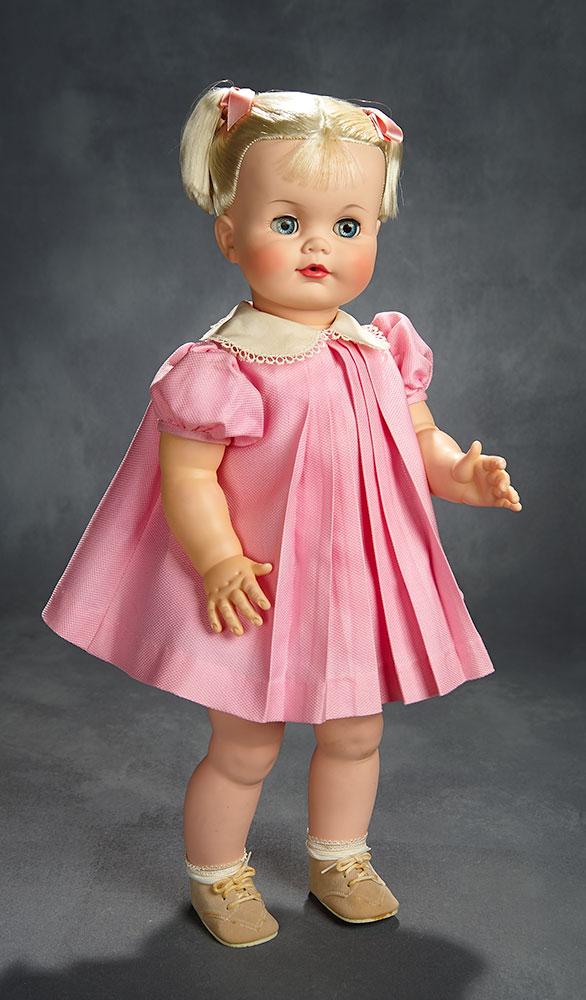 Platinum-haired "Chatterbox" in Pink Dress, Original Box, 1961 200/300