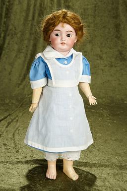 19" German bisque child with flirty eyes, model 1039, by Simon and Halbig. $400/500