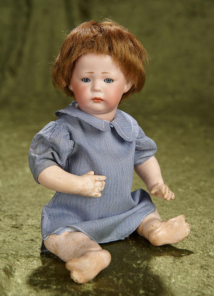 10" German bisque pouty character, model115, "Phillip", by Kammer and Reinhardt $900/1200
