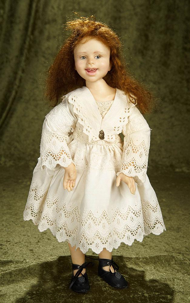 18" One-of-a-Kind doll by Jamie Williamson  with delightful expression. $600/800