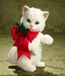 10" "Holly"  from Christmas Kittens Series by R. John Wright. #192/250. $600/800
