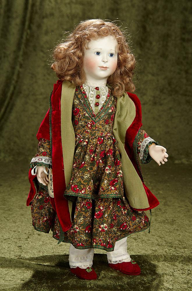 18" "Christmas Shopping in Times Past",Limited Edition doll by Lynne and Michael Roche. $800/1100