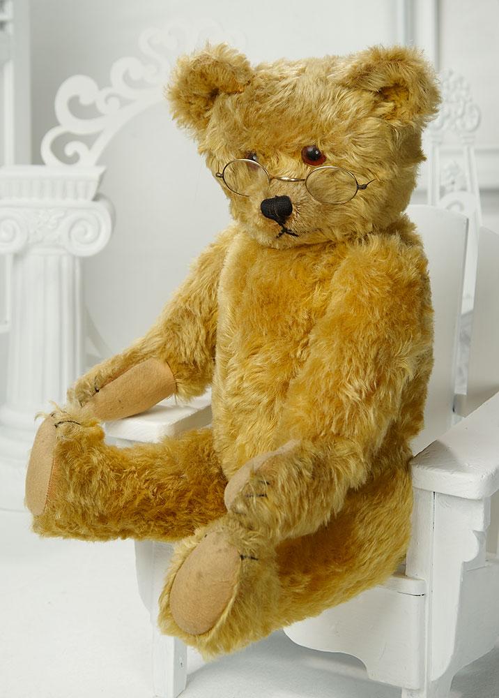 German Golden Mohair Yes-No Teddy Attributed to Bing 900/1300