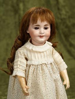 15" Rare German bisque child, 969, by Simon and Halbig, great character expression. $900/1400