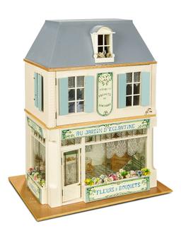 French wooden miniature shop "Au Jardin d'Englantine" commissioned from Au Nain Bleu $300/500
