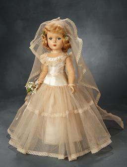 Margaret Bride in Ivory and Rose Tulle and Satin Gown by Alexander 800/1100