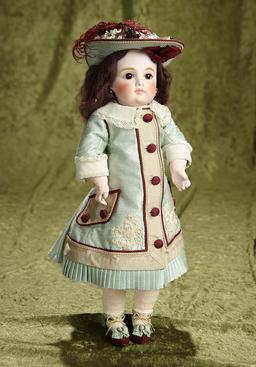 15" Sonneberg bisque closed mouth doll in beautiful costume. $800/1200