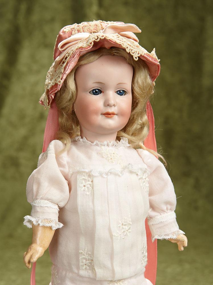 15" German bisque smiling child, model 550 by Marseille. $400/500