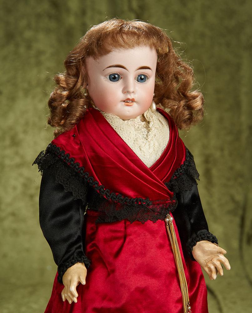20" French bisque doll in superb original silk costume of the region of Arles France. $800/1100