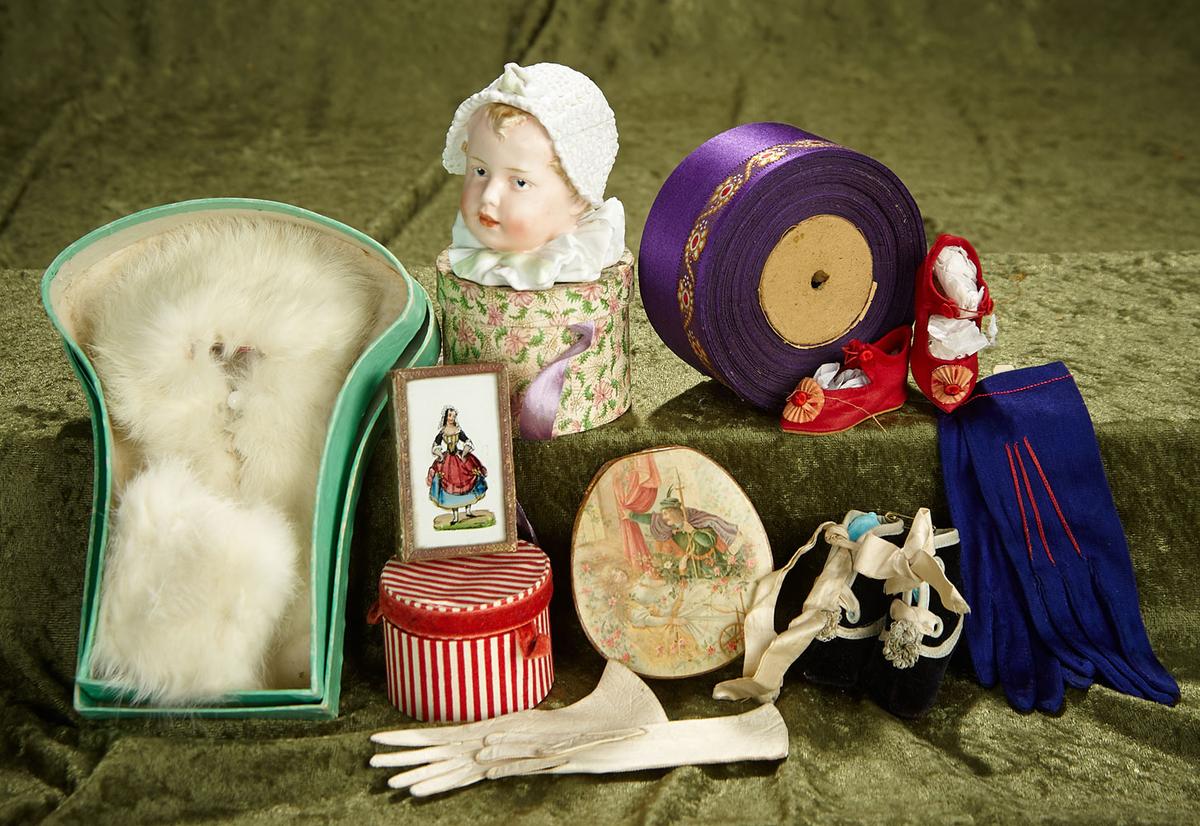 Lot of various accessories for French bebes or large poupees. $400/500