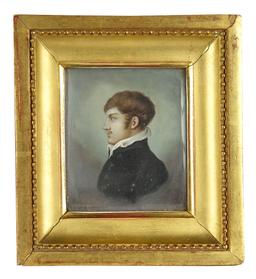 Early Miniature Oil Portrait in Profile 500/700