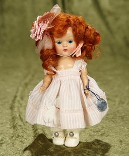 8" Red-Haired Painted Lash Ginny as "Mary Lamb", Frolicking Fables Series, tag, 1951. $400/500