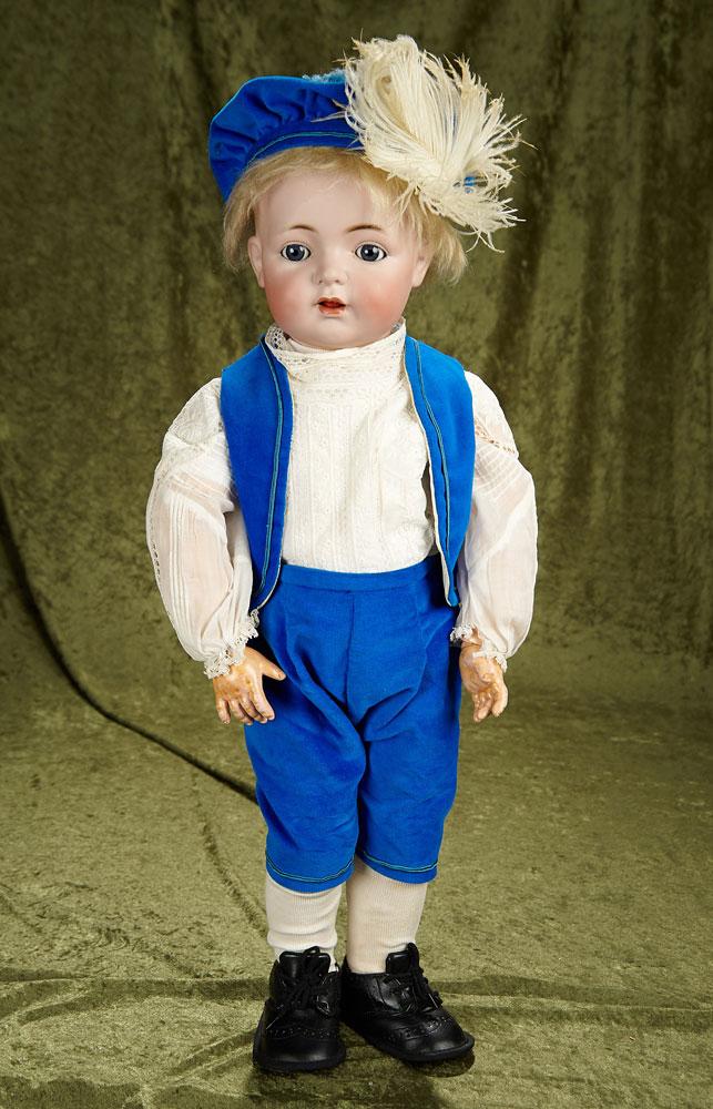 27" German bisque character, 121, by Kammer and Reinhardt, toddler body. $700/900