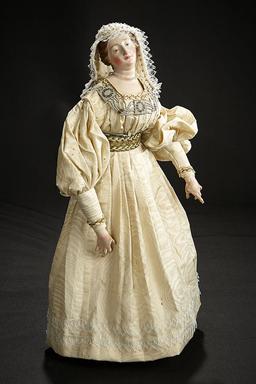 Beautiful Neapolitan Court Lady in Elegant Costume 1500/1700