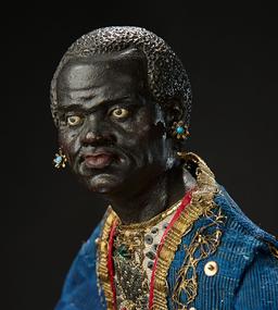 Neapolitan Black Prince in Jeweled Costume with Gold-Tipped Spear 2400/2800