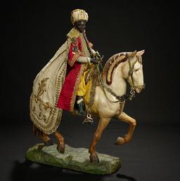 Neapolitan Balthazar, King of Arabia, in Splendid Robes, on Horseback 10,000/12,000