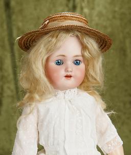 18" German bisque child by Heinrich Handwerck with original signed body $300/400