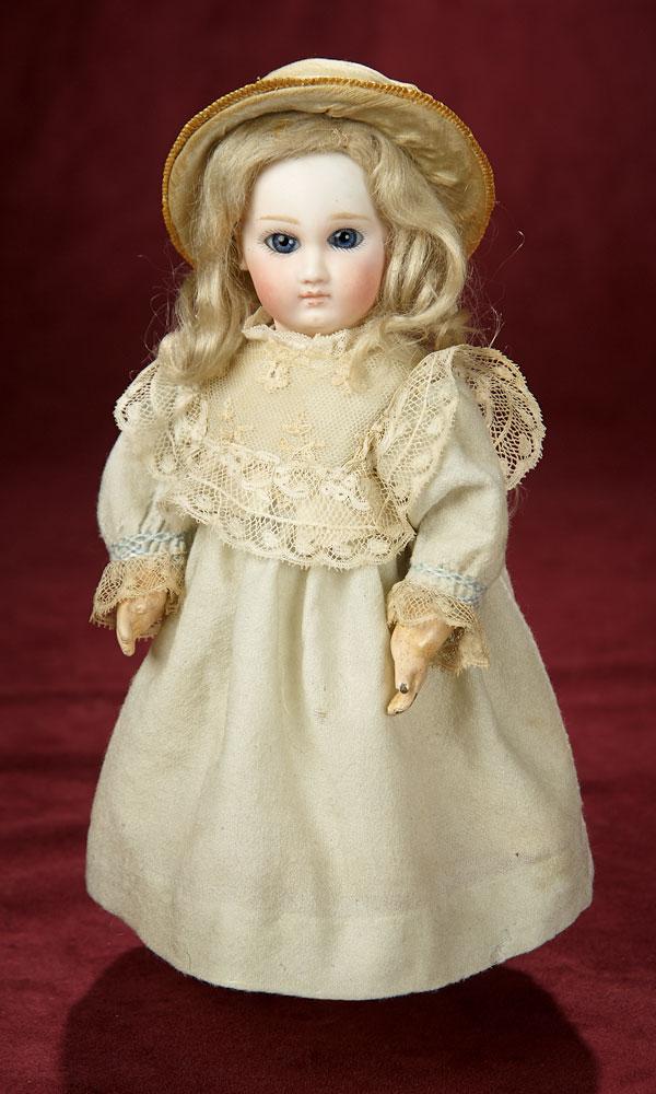 French Bisque Bebe by Jumeau, Size 1, with Very Rare Earliest EJ Markings 3200/3800