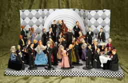 5"-7" Wonderful "Swing Band" vignette with dolls made by Bernard Ravca.