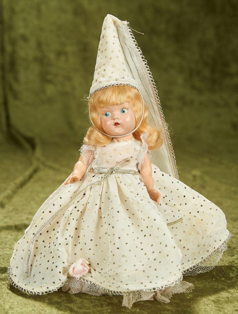 8" Painted Eye Ginny as "Cinderella" in silver dotted ensemble  $300/400