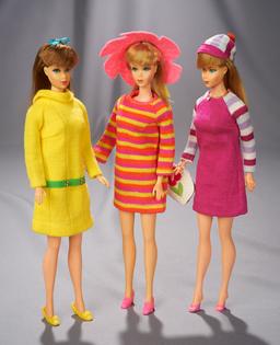 Blonde Mod Barbie in Multi-Stripe Knit Dress, for the Japanese Market, 1967 400/500