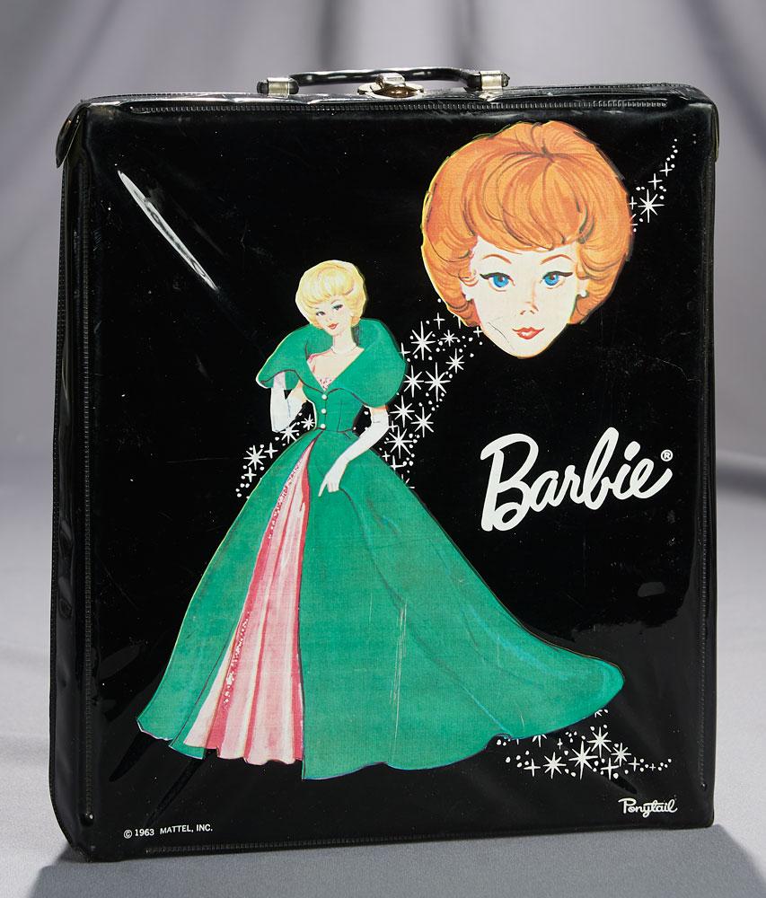 Black Vinyl Carrying Case with Bubble Cut Barbie Image 100/150