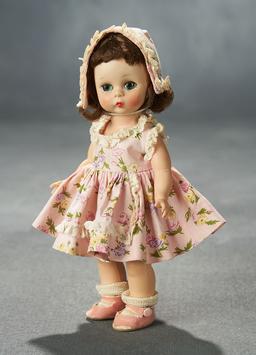 Brunette Alexander-Kins "Looks Cool and Summery" in Pink Cotton Ensemble, 1958 300/400