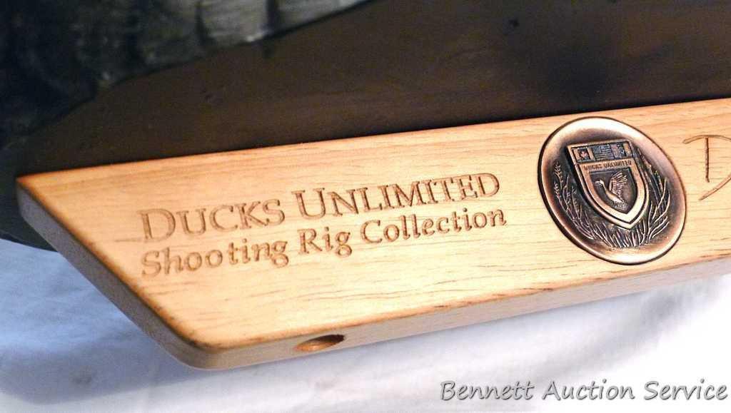 Ducks Unlimited Shooting Rig Collection Dick Rhode duck is 16" long. Comes with stand. Some flaking