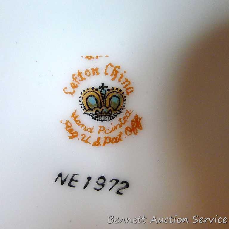 Lefton Blue Paisley coffee pot # NE1972. Pot is nice, lid has a chip the size of a BB. Also, Lefton