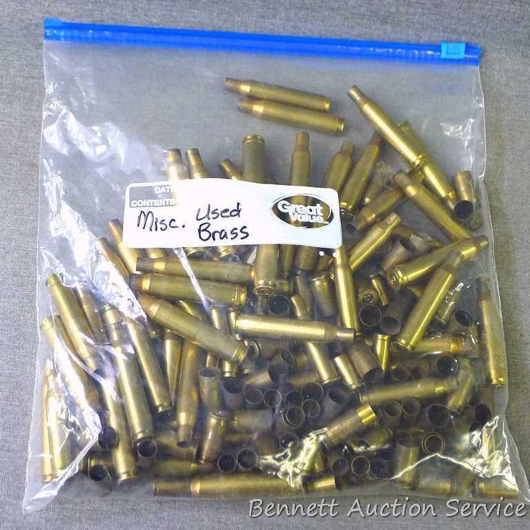 Seller's note states new and used brass for .30-30, .30-06, .280 and other.